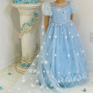 Ready To Ship Disney Inspired Frozen Elsa Princess Dress Costume Set