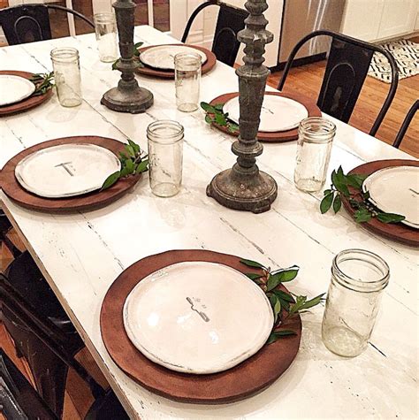 Love The Simplicity Of This Table Set By Joanna Gaines Dining Room