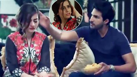 Aimen Khan Flirts With Adeel Chaudhry Love Scene Sirf Tum Aplus