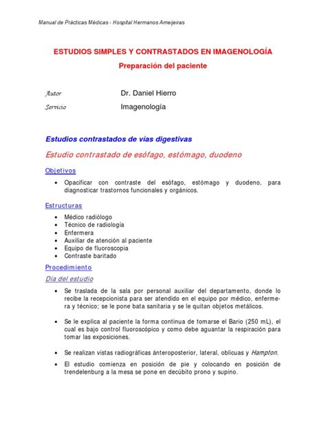 Manual De Procedimientos Médicosimagenología