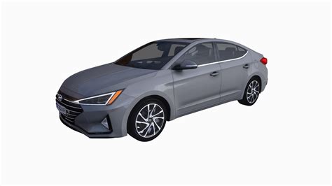 Hyundai Elantra 2019 Buy Royalty Free 3d Model By Squir3d 23da9b7