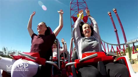 Ferrari Land Red Force Onride POV Port Aventura World 2017 Vertical