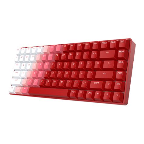 DAREU A84 Red Tri-Mode Mechanical Gaming Keyboard with LED Backlight ...