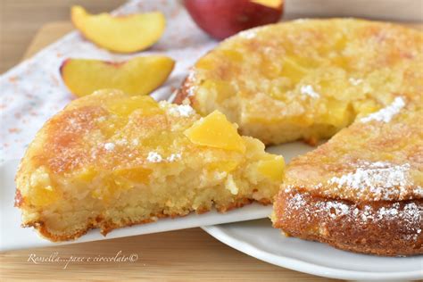 Torta Di Pesche Allo Yogurt Senza Farina Ricetta Dolce Cremoso