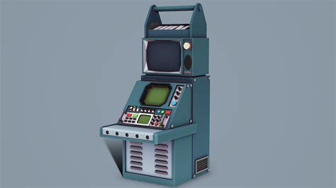 Retro Computer Low Poly Mobile Ready 3D TurboSquid 2041220