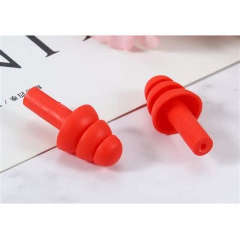 Bouchons D Oreilles Red Bouchons Oreille Anti Bruit En Silicone