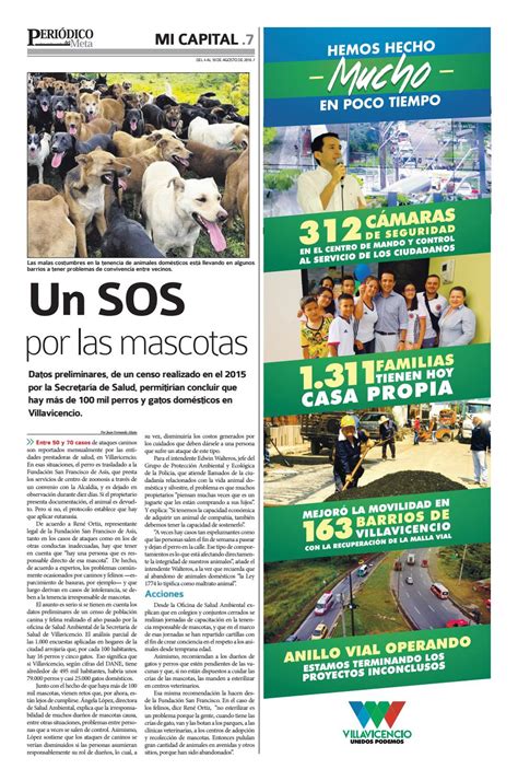 Periodico Del Meta EdiciÓn 107 Del 4 Al 10 De Agosto Del 2016 By