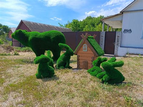 Топиарий_31 "Фигуры из искусственного газона" | Топиарные фигуры ...