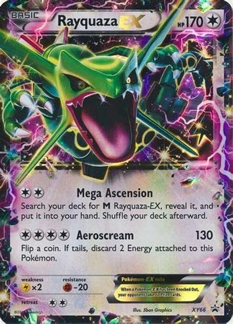 Pok Mon Tcg Card Rayquaza Ex Xy Black Star Promo Holographic Values