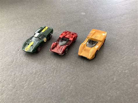 3 Vintage Hot Wheels Redlines Toy Cars McLaren MBA Chaparral 2G Lola GT 70 Antique Price