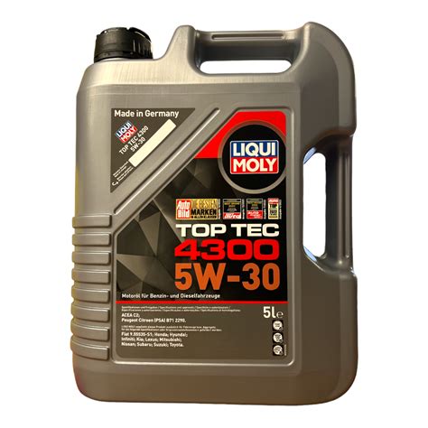 Liter Liqui Moly W Top Tec Motor L W Levoil