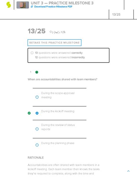 Unit Practice Unit Milestone That S Retake This