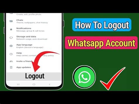 How To Logout Whatsapp Account Android Ios How To Logout Whatsapp