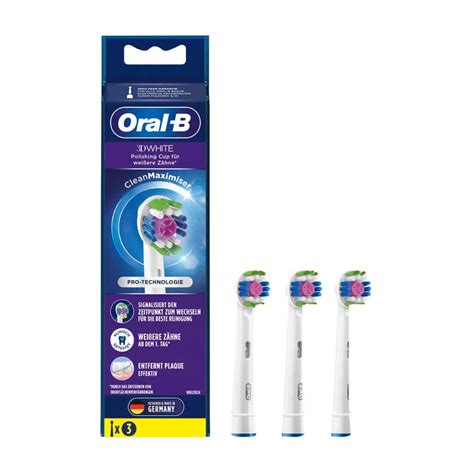 Oral B EB18 3 3D White pótfej 3db Szájpatika hu Szájápolás