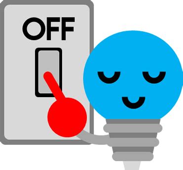 電球のオンオフのイラスト | フリー、無料で使えるイラストカット.com