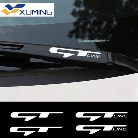 READY STOCK4pcs GT Car Windshield Wiper Sticker For Kia Forte Ceed