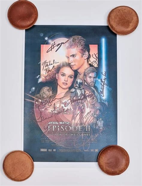 "Star Wars Episode II" Cast Autographed Mini Movie Poster ...