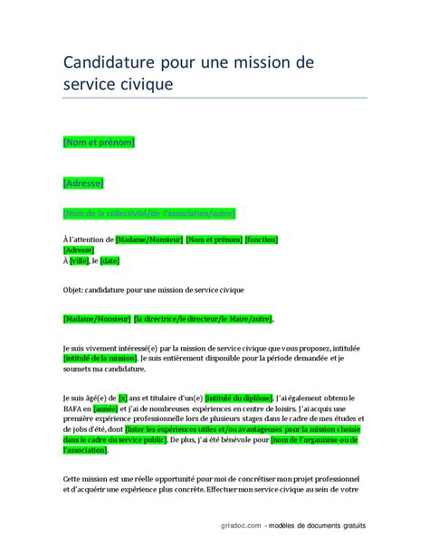 Lettre De Candidature T L Chargement Gratuit Documents Pdf Word Et Excel