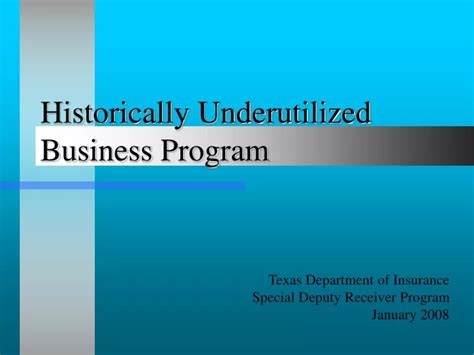 Ppt Historically Underutilized Business Program Powerpoint Presentation Id 9315878