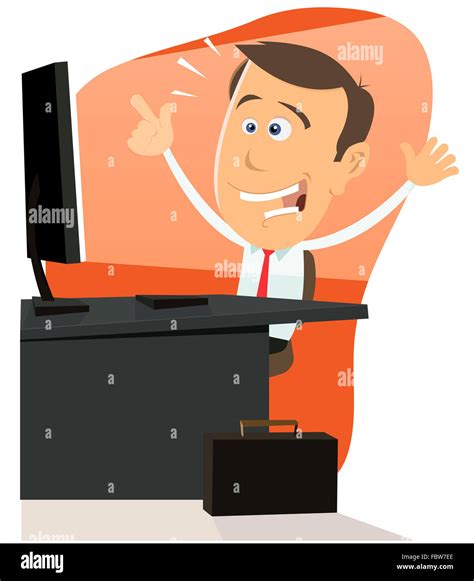 Cartoon computer man hi-res stock photography and images - Alamy