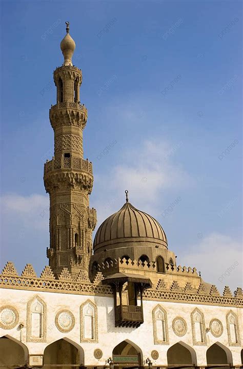 Masjid Al Azhar Mesir Ruang Biru Foto Latar Belakang Dan Gambar Untuk