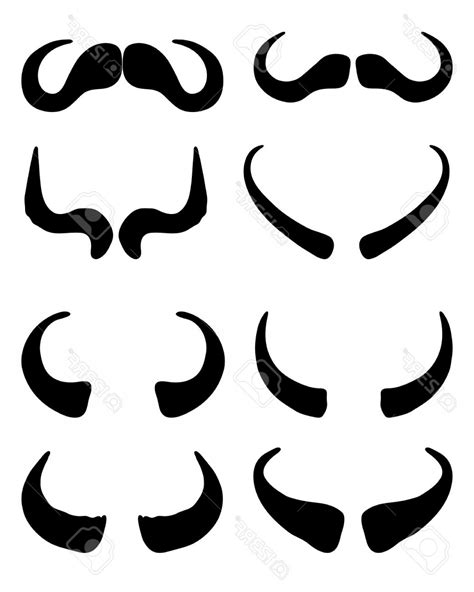 Bull Horns Vector at Vectorified.com | Collection of Bull Horns Vector ...