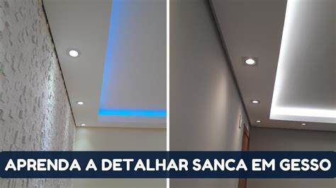 SANCA EM GESSO FECHADA PASSO A PASSO MEDIDAS E O DETALHAMENTO YouTube