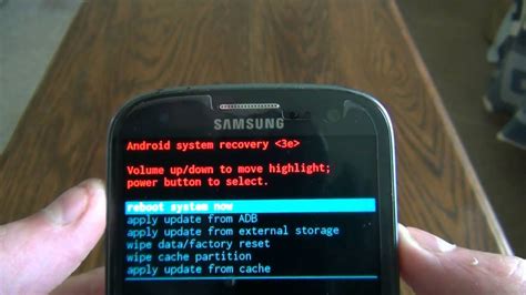 Reset Samsung Galaxy S3 To Factory Default YouTube