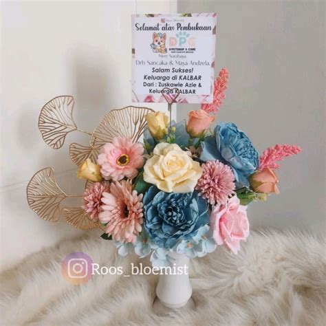 Jual Karangan Vas Bunga Meja Keramik Bloombox Artificial Flower