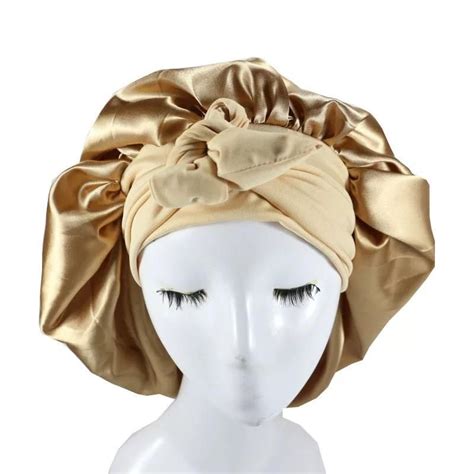 Gold Bow Tie Bonnet Gold Bow Tie Cap Hair Bonnets