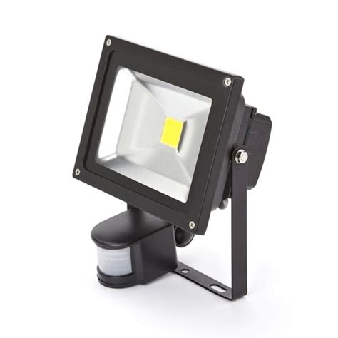 Led 20w Flood Light With Pir Sensor 6000k Bj Lighting Supplies