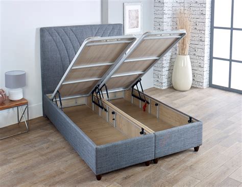 sunrise solid base ottoman bed dual storage compartments bedzone