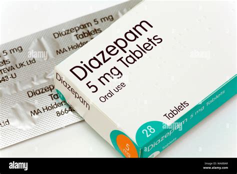 Photo Of Diazepam Tablets Stock Photo Alamy