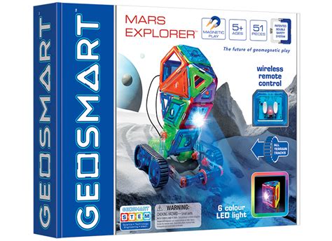 Bouwset Voertuigen Geosmart Mars Explorer Magnetisch Per Set