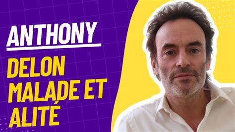 Anthony Delon Malade Les Tristes Nouvelles Sur Son Tat De Sant