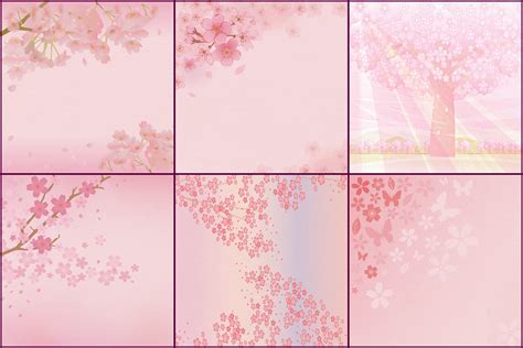 Sakura Japanese Cherry Blossom Digital Papers By Me And Ameliè