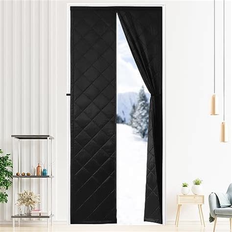 Upgraded Magnetic Thermal Insulated Door Curtain Thicken Polyester