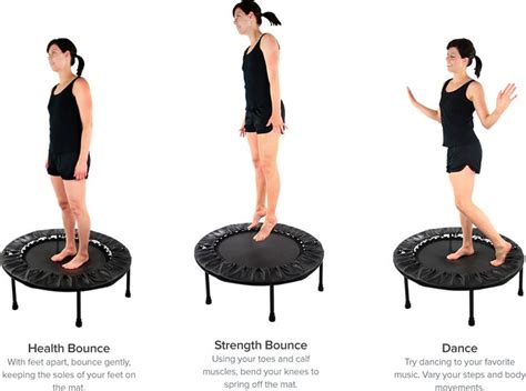 10 Minute Mini Trampoline Workout And Rebounding Exercises Mini Trampoline Workout Trampoline