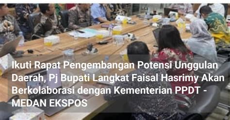 Ikuti Rapat Pengembangan Potensi Unggulan Daerah Pj Bupati Langkat