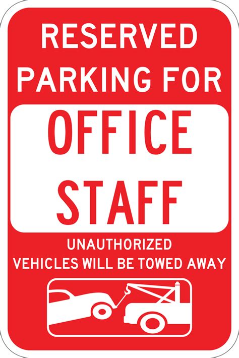 Office Staff Parking Only Sign Wise