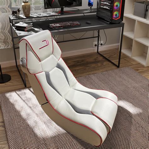 Amazon.com: Foldable Gaming Chair with Built-in Headrest Speakers ...