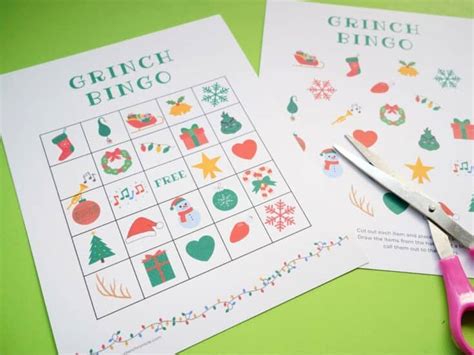 Fun Grinch Bingo Printable Game