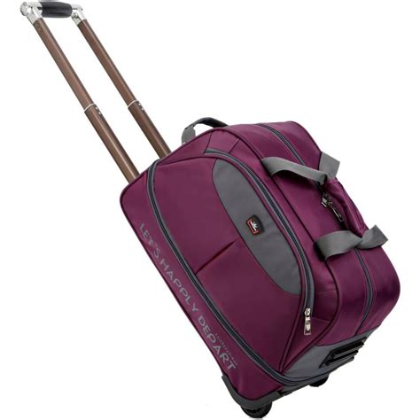 WSYW Rolling Duffle Bag with Wheels, Expandable Carry on Luggage ...