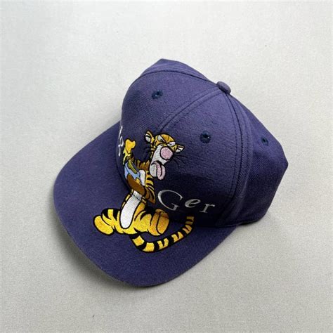 Disney Accessories Vintage Disney Tigger Hat Cap Strapback Navy