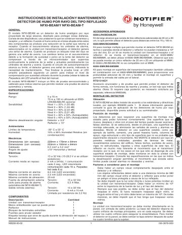 Notifier Nfxi Beam T El Manual Del Propietario Manualzz