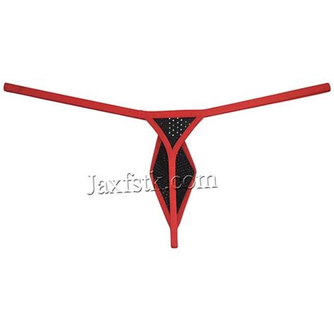 Men Tear Drop Micro G String Underwear Breathable Mini Bikini T Back Pouch Tanga Mu