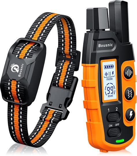 Bousnic Dog Shock Collar - 3300Ft Dog Training Collar with Remote for 5-120lbs Small Medium