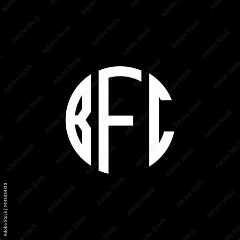 Vecteur Stock Bfc Letter Logo Design Bfc Letter In Circle Shape Bfc