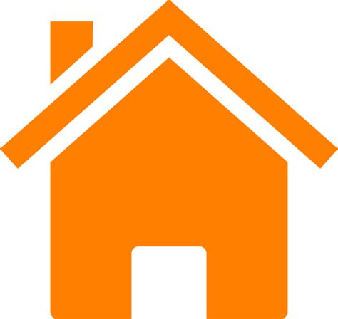 Simple Orange House Clip Art at Clker.com - vector clip art online, royalty free & public domain