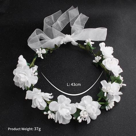 White Small Flower Headband Headdecor